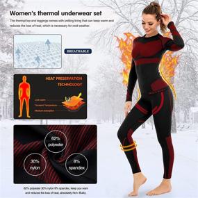 img 2 attached to ❄️ Stay Cozy this Winter with Our Women's Thermal Underwear Set for Skiing and Running