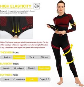 img 1 attached to ❄️ Stay Cozy this Winter with Our Women's Thermal Underwear Set for Skiing and Running