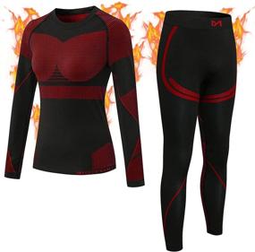 img 4 attached to ❄️ Stay Cozy this Winter with Our Women's Thermal Underwear Set for Skiing and Running