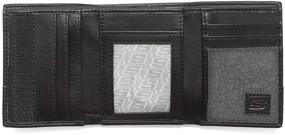 img 3 attached to Skechers Canvas Leather Trifold Wallet Men's Accessories