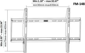 img 1 attached to 📺 OSD Audio FM-148: Low Profile Wall Mount for 37-63-inch LED/LCD TVs