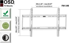 img 2 attached to 📺 OSD Audio FM-148: Low Profile Wall Mount for 37-63-inch LED/LCD TVs