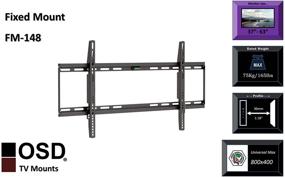 img 3 attached to 📺 OSD Audio FM-148: Low Profile Wall Mount for 37-63-inch LED/LCD TVs