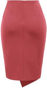img 3 attached to 👗 Stretchy Hips Wrapped Bodycon Women's Clothing by Kate Kasin