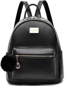 img 4 attached to 🎒 Trendy Leather Satchel Daypacks: Women's Fashion Backpack, Handbags, Wallets & Satchels