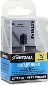 img 4 attached to 🛠️ Kutzall Extreme Ball Nose Burr: Versatile Woodworking Attachment for Dremel, Foredom, DeWalt, Milwaukee - Very Coarse, Tungsten Carbide, 1⁄8&#34; Shaft, 1⁄4&#34; Dia. X 1⁄2&#34; Length, BNX-14-EC