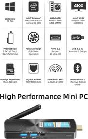 img 1 attached to MeLE Portable Computer Dual Band Bluetooth4 2