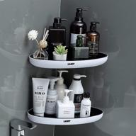 🚿 lamy corner shower caddy: wall-mounted 2 pack with premium adhesive - ideal for bathroom, toilet, kitchen and dorm logo