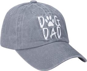 img 3 attached to 🧢 Stylish Dog Lover Hat: Waldeal Men's Dog Dad Washed Adjustable Baseball Cap