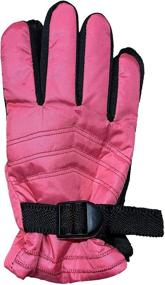 img 2 attached to ❄️ Winter Ski Gloves Fleece Lined | Yacht & Smith | Adjustable Strap | Water Resistant | Men Women Kids