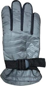 img 3 attached to ❄️ Winter Ski Gloves Fleece Lined | Yacht & Smith | Adjustable Strap | Water Resistant | Men Women Kids