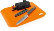 🔪 набор gsi outdoors santoku для резки и приготовления на скручивающейся разделочной доске – идеально для походов и путешествий логотип