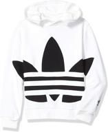 adidas originals trefoil hoodie sweatshirt: comfy & cool boys' clothing pick logo