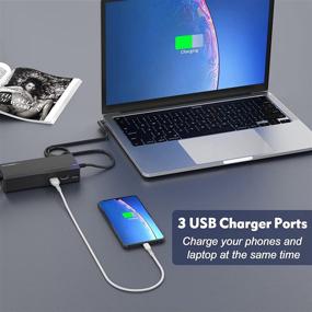 img 3 attached to 🔌 Anoak 90W Universal Laptop Charger with 3 USB Ports and 16 Tips - Compatible with HP, Samsung, Dell, Sony, Lenovo, ASUS, Acer, Toshiba, IBM, Fujitsu, Gateway Notebooks