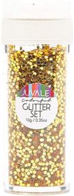 img 1 attached to ✨ Vibrant Multicolor Glitter Shaker Set: Perfect for Art and Craft Projects - 0.35 oz, 60-Pack!