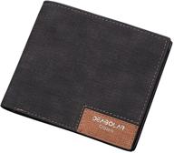 classic cklt bifold leather wallet in sleek black: sturdy & stylish logo