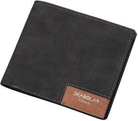 img 4 attached to Classic CKLT Bifold Leather Wallet in Sleek Black: Sturdy & Stylish