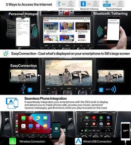 img 3 attached to 🚗 [IAH10D/QLED Дисплей] ATOTO S8 Gen2 Премиум Wi-Fi двойной DIN Android автомобильный стерео с встроенной навигацией, USB-тетерингом, двойным Bluetooth с aptX HD, Android Auto и беспроводным CarPlay, HD VSV парковка с LRV, SCVC и многое другое.