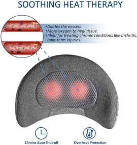 img 1 attached to 🪑 Mcombo Portable Cordless Shiatsu Back Massage Pillow with Heat for Lower Back Pain Relief - Ideal for Office Chair, Car Seat, and Relaxation - Perfect Gift for Women and Men (Model B709)