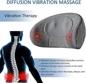 img 2 attached to 🪑 Mcombo Portable Cordless Shiatsu Back Massage Pillow with Heat for Lower Back Pain Relief - Ideal for Office Chair, Car Seat, and Relaxation - Perfect Gift for Women and Men (Model B709)