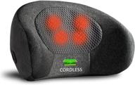 🪑 mcombo portable cordless shiatsu back massage pillow with heat for lower back pain relief - ideal for office chair, car seat, and relaxation - perfect gift for women and men (model b709) logo