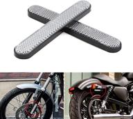 alpha rider front fork reflector sticker lower legs slider saddlebag reflective cover for harley dyna softail sportster 883 1200 fatboy motorcycle motocross sliver logo