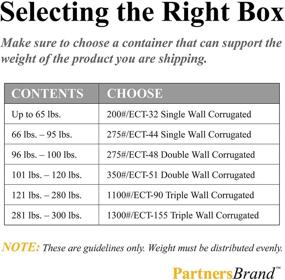 img 2 attached to 📦 Partners Brand P10106 Corrugated Boxes - Durable Packaging Solution for All Your Shipping Needs