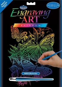 img 1 attached to 🦋 Colorful Butterflies: Royal and Langnickel Rainbow Engraving Art