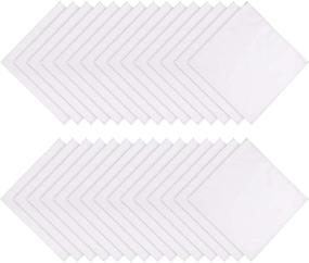 img 4 attached to Ladies Wedding Handkerchief Cotton Hankies