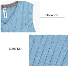 img 1 attached to Benito Benita V Neck Sweater: Stylish Boys' Clothing with Uniform Appeal