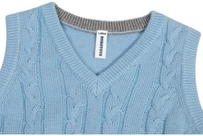 img 2 attached to Benito Benita V Neck Sweater: Stylish Boys' Clothing with Uniform Appeal