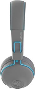 img 3 attached to Изучите более 30 часов беспроводной игры с JLab Studio Bluetooth наушниками On-Ear - звук EQ3, облако пены, и многое другое в сером/синем цвете.