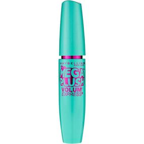 img 1 attached to 💯 Маскара-вушитель объема Maybelline New York Volume Express Mega Plush - Моющаяся, Очень Черная, 0.3 жидкой унции