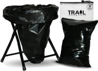 portable toilet kit with reclosable bags: trail essentials carry out toilet logo