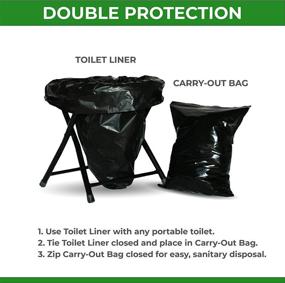 img 1 attached to Portable Toilet Kit with Reclosable Bags: Trail Essentials Carry Out Toilet