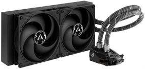 img 4 attached to 🌬️ ARCTIC Liquid Freezer II 280 - High-performance All-in-One CPU AIO Water Cooler, Intel & AMD Compatible, PWM Controlled Pump, Fan Speed: 200-1700 RPM - Black