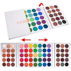 img 4 attached to 🌈 MOMSON Colorful Eyeshadow Makeup Palette – 65 Colors: High Pigmented Matte, Shimmer, and Glitter Eyeshadow Palette for Stunning Smoky and Natural Makeup (SILVER)