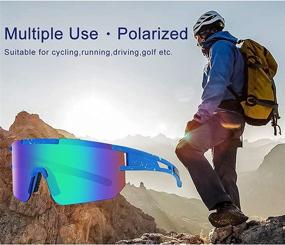 img 3 attached to Polarized Sunglasses Cycling Running Driving Sports & Fitness