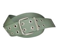 kasajima nylon buckle men's accessories and belts with nickeling finish logo