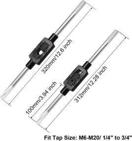 img 3 attached to Uxcell Wrench Adjustable Straight Tapping Industrial Power & Hand Tools and Industrial Hand Tools