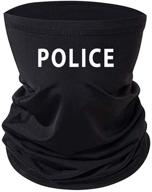 👮 stealthy protection: black police neck gaiter ensures ultimate safety logo