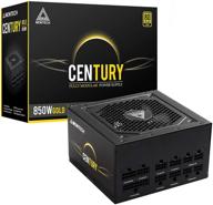 💪 high-performance montech century 850w 80 plus gold fully modular power supply, compact atx size, fdb premium fan, full japanese capacitors and components logo