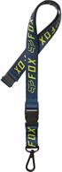 fox racing mens lanyard yellow logo