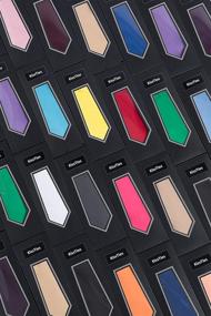 img 1 attached to 👔 KissTies Black Satin Necktie for Men - Versatile Accessories for Ties, Cummerbunds & Pocket Squares