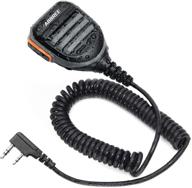 🎙️ abbree ar-780 two way radio rainproof handheld speaker mic microphone for baofeng uv-5r bf-f8hp uv-5rx3 uv-5r+, uv-5x3, bf-888s, uv-9s, uv-5rtp ham radio - upgrade of bf-s112, remote shoulder mic logo