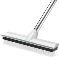 🧼 meibei 2-in-1 floor scrub brush with long handle and window squeegee – all purpose cleaning kit for shower, car, and high windows logo