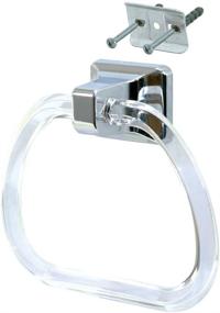 img 4 attached to 🔩 Chrome Towel Ring with Concealed Screw - EZ-FLO 15232