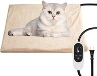 nicrew pet heating pad: auto shut off, adjustable temperature, met safety listed logo