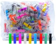 🥤 reusable silicone straw tips covers - 100pcs food grade mouthpieces for metal straws logo