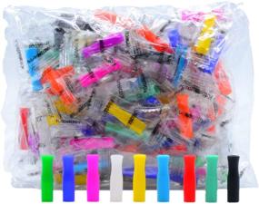 img 3 attached to 🥤 Reusable Silicone Straw Tips Covers - 100pcs Food Grade Mouthpieces for Metal Straws